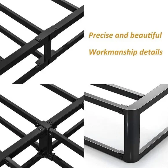 Aardhen 9 Inch High Profile California King Box Spring Strong Metal Frame